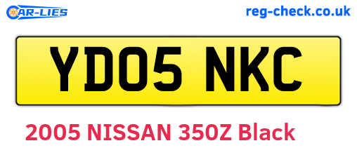 YD05NKC are the vehicle registration plates.