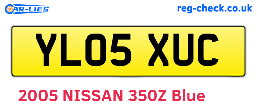 YL05XUC are the vehicle registration plates.