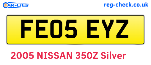 FE05EYZ are the vehicle registration plates.