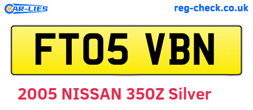 FT05VBN are the vehicle registration plates.