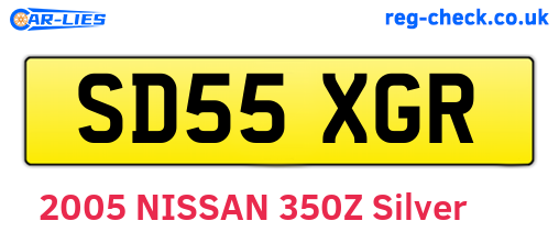 SD55XGR are the vehicle registration plates.