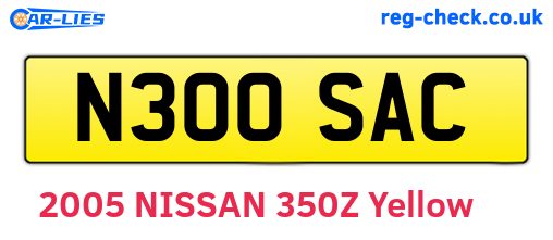 N300SAC are the vehicle registration plates.