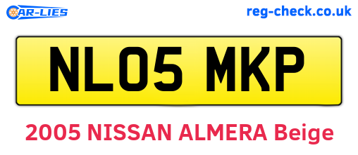 NL05MKP are the vehicle registration plates.