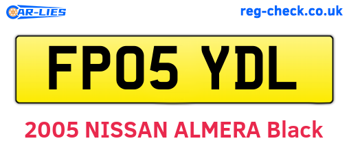 FP05YDL are the vehicle registration plates.