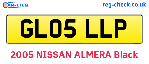 GL05LLP are the vehicle registration plates.