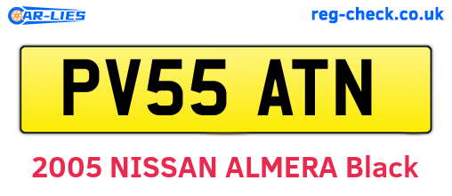 PV55ATN are the vehicle registration plates.