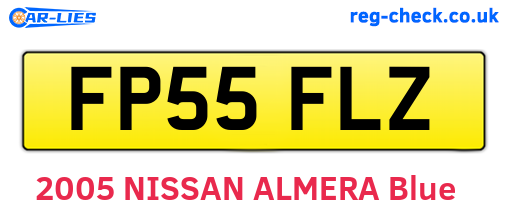 FP55FLZ are the vehicle registration plates.