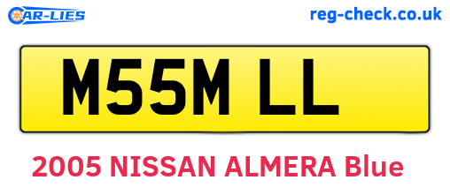 M55MLL are the vehicle registration plates.