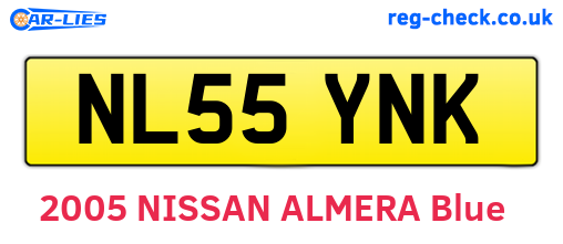 NL55YNK are the vehicle registration plates.