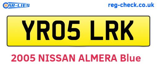 YR05LRK are the vehicle registration plates.