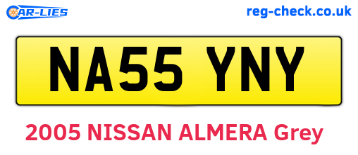 NA55YNY are the vehicle registration plates.
