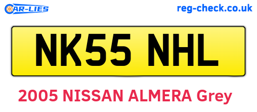 NK55NHL are the vehicle registration plates.