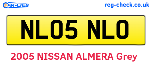 NL05NLO are the vehicle registration plates.