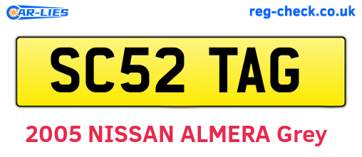 SC52TAG are the vehicle registration plates.