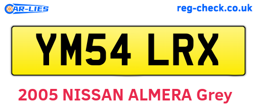 YM54LRX are the vehicle registration plates.