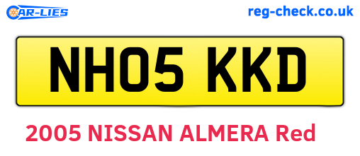 NH05KKD are the vehicle registration plates.