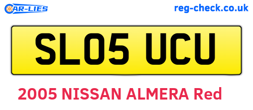 SL05UCU are the vehicle registration plates.