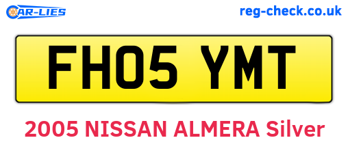 FH05YMT are the vehicle registration plates.