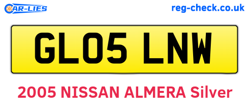 GL05LNW are the vehicle registration plates.