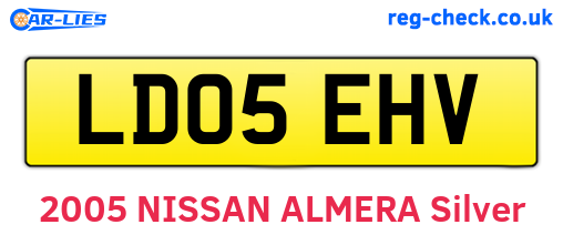 LD05EHV are the vehicle registration plates.
