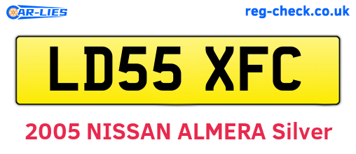 LD55XFC are the vehicle registration plates.