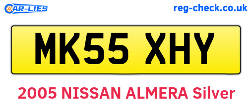 MK55XHY are the vehicle registration plates.