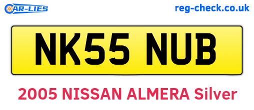 NK55NUB are the vehicle registration plates.