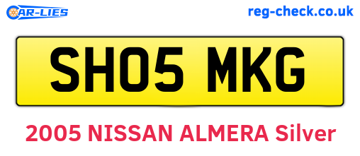 SH05MKG are the vehicle registration plates.