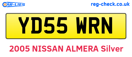 YD55WRN are the vehicle registration plates.
