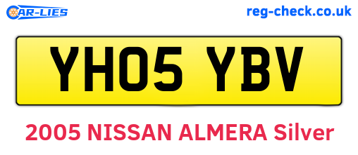 YH05YBV are the vehicle registration plates.