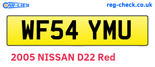 WF54YMU are the vehicle registration plates.