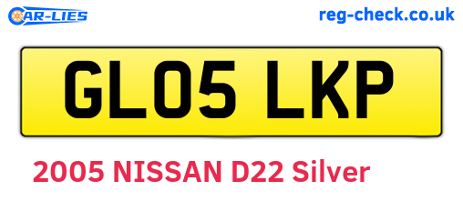 GL05LKP are the vehicle registration plates.