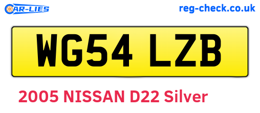 WG54LZB are the vehicle registration plates.
