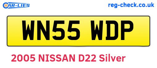 WN55WDP are the vehicle registration plates.