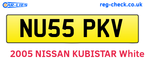 NU55PKV are the vehicle registration plates.