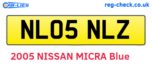 NL05NLZ are the vehicle registration plates.