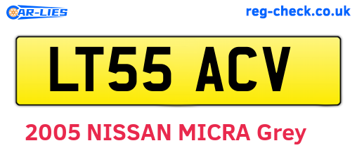 LT55ACV are the vehicle registration plates.
