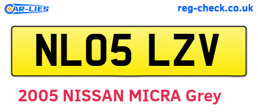 NL05LZV are the vehicle registration plates.