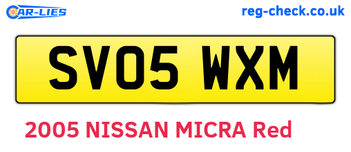 SV05WXM are the vehicle registration plates.