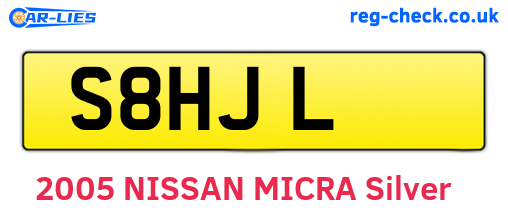 S8HJL are the vehicle registration plates.