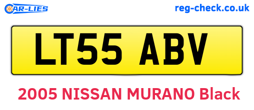 LT55ABV are the vehicle registration plates.