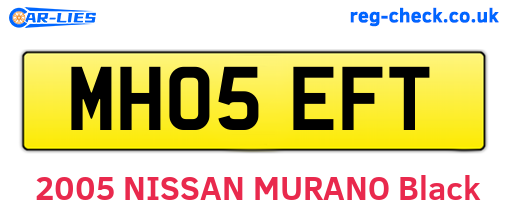 MH05EFT are the vehicle registration plates.