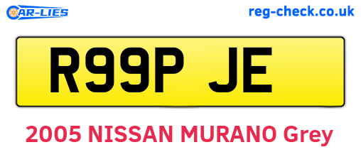 R99PJE are the vehicle registration plates.