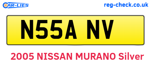 N55ANV are the vehicle registration plates.