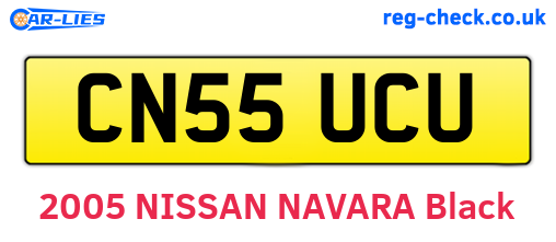 CN55UCU are the vehicle registration plates.