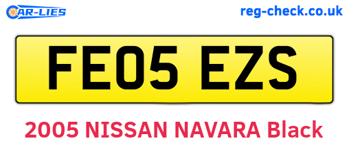 FE05EZS are the vehicle registration plates.