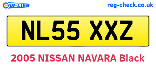 NL55XXZ are the vehicle registration plates.