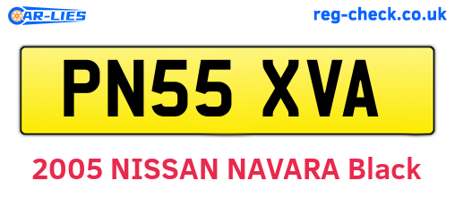 PN55XVA are the vehicle registration plates.