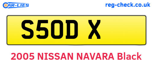 S5ODX are the vehicle registration plates.