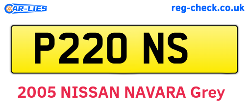 P22ONS are the vehicle registration plates.